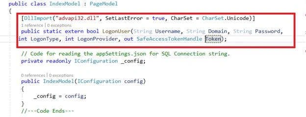 Impersonation Using WindowsIdentity.RunImpersonated In .NET Core 2 Razor Pages