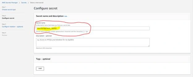 Implement AWS Secrets Manager in Asp.Net Core