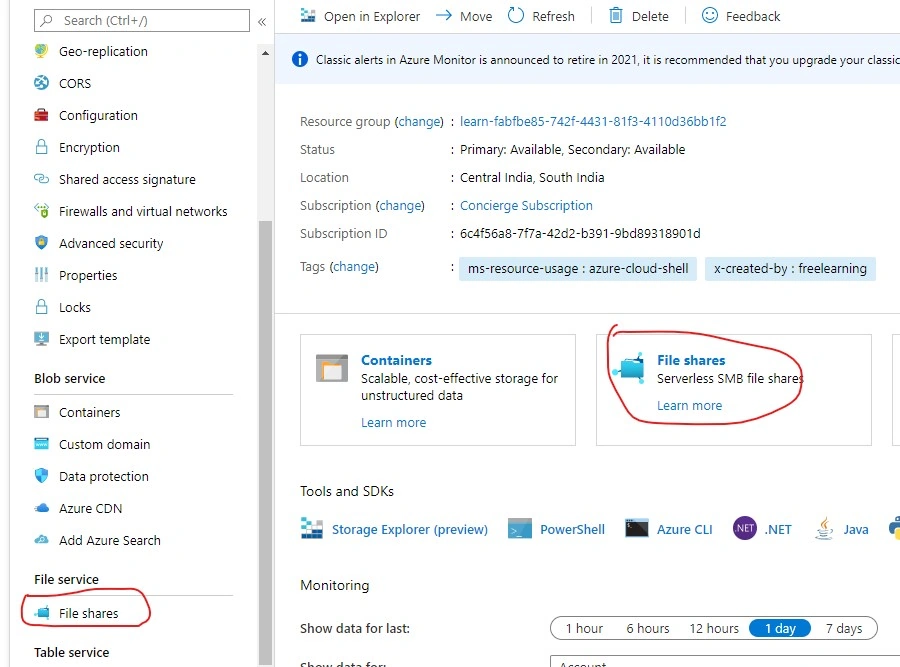 Implement Azure File Storage Using ASP.NET Core Console Application