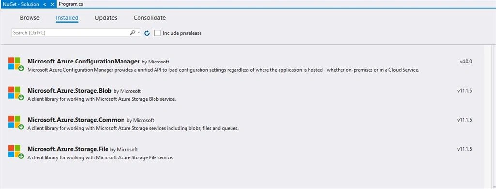Implement Azure File Storage Using ASP.NET Core Console Application