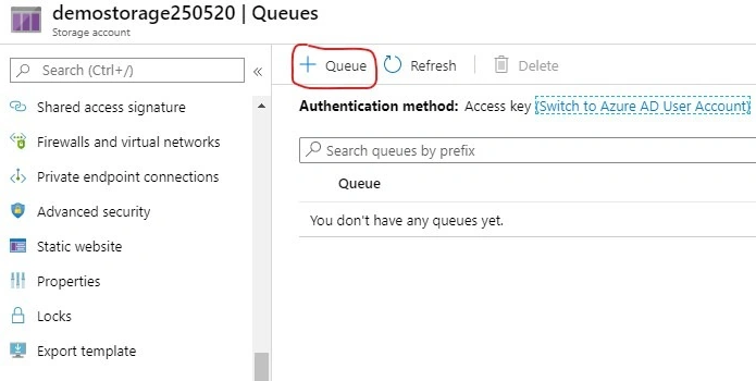 Queue button