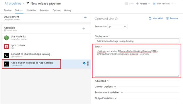 Implement CI/CD For SharePoint Framework
