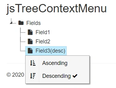 Implement Custom ContextMenu In jsTree