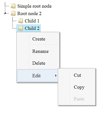 Implement Custom ContextMenu In jsTree