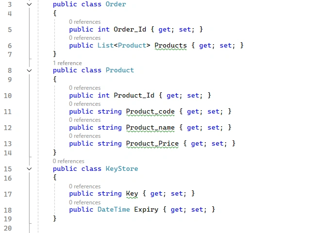 Create Model Classes