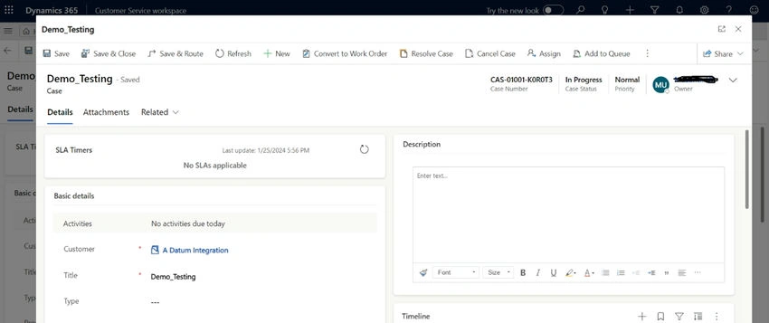 Demo testing