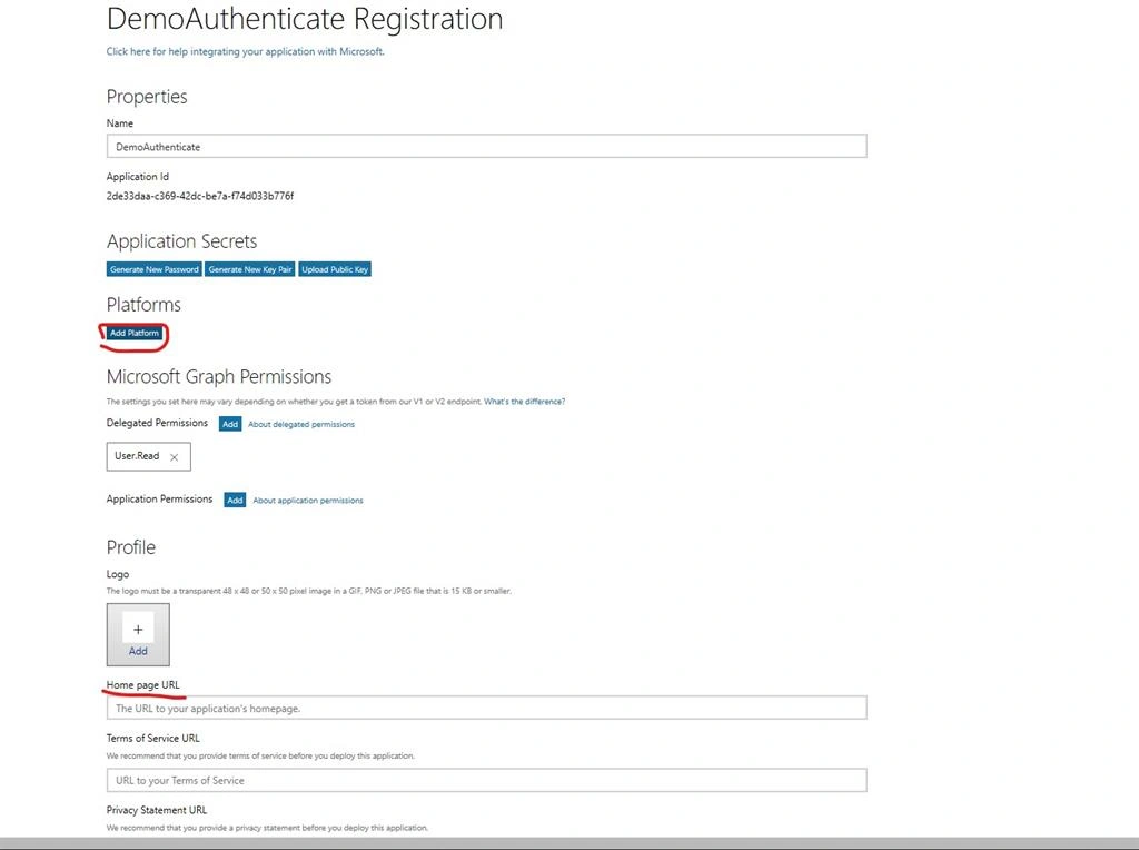 Implement Microsoft and Twitter Based Authentication in Asp.Net Core 2.2