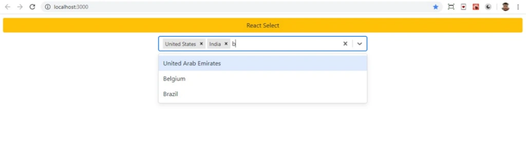 Implement MultiSelect DropDowns Using React-Select