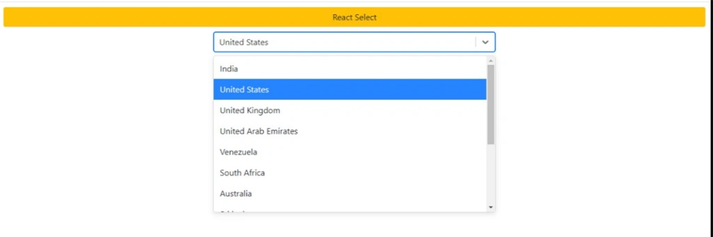 Implement MultiSelect DropDowns Using React-Select