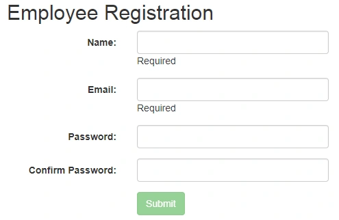 Implement Registration Form Using Angular With ASP.NET MVC