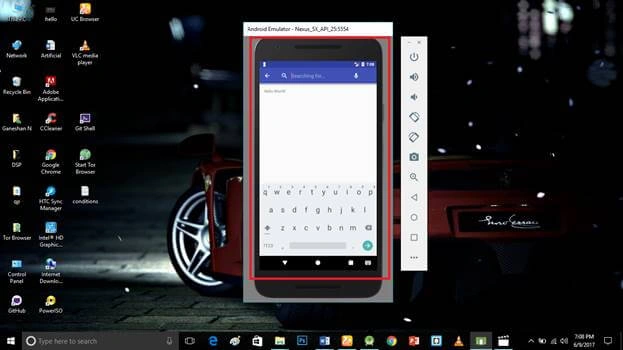 search in Android app