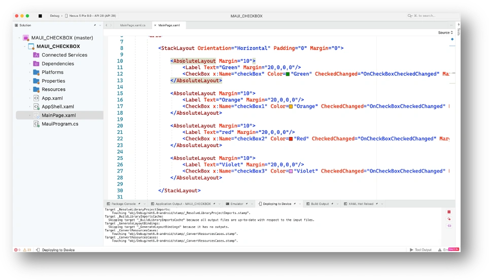Implement The Checkbox In MAUI Using Visual Studio 2022