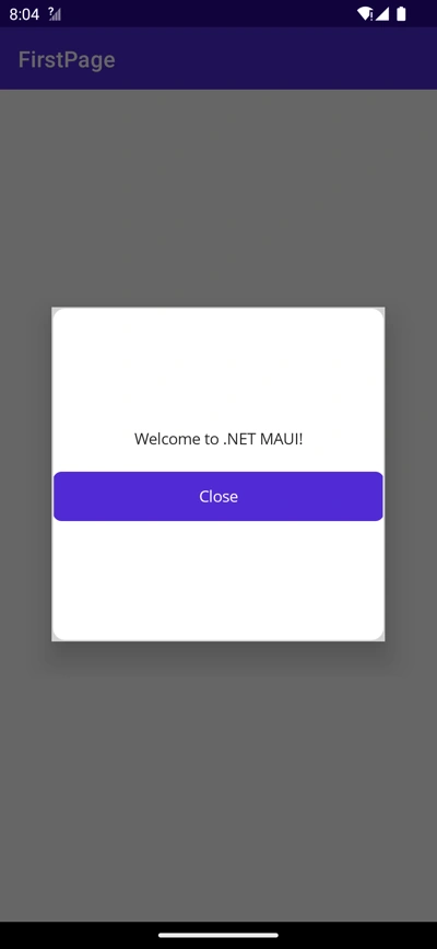 Output screen