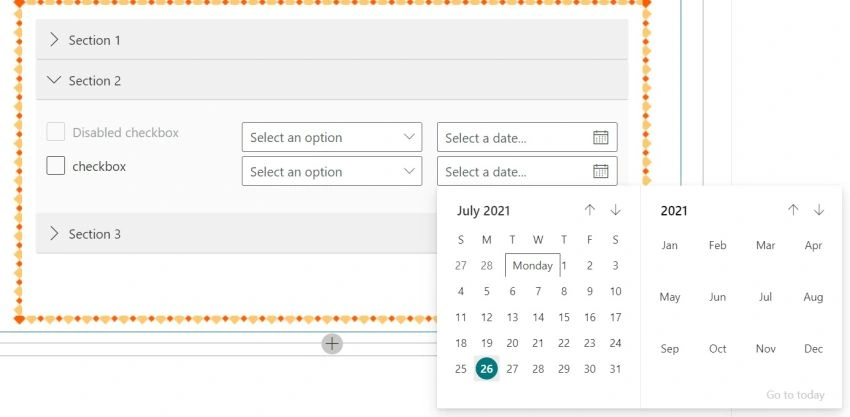 Implementation of office ui grid