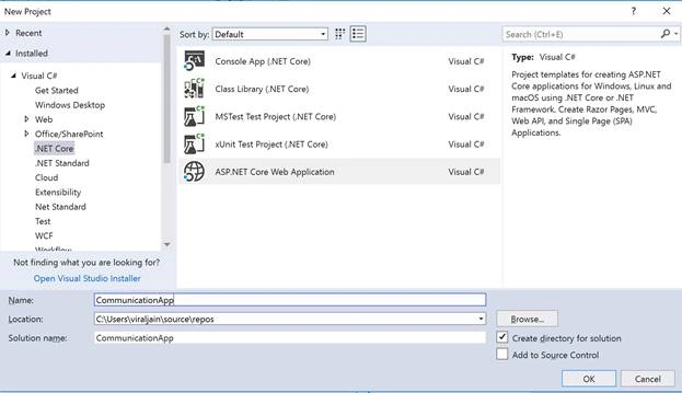 SignalR With .NET Core