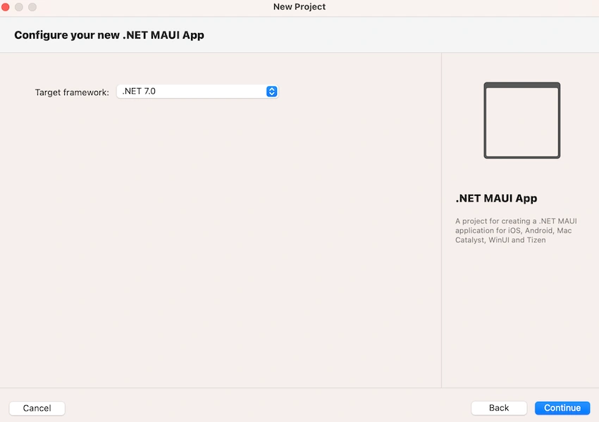 Configure your new .NET MAUI App