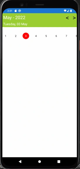 Implementing a Horizontal Calendar in Xamarin.Forms