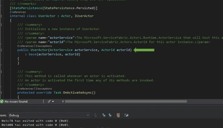Actor implementation class