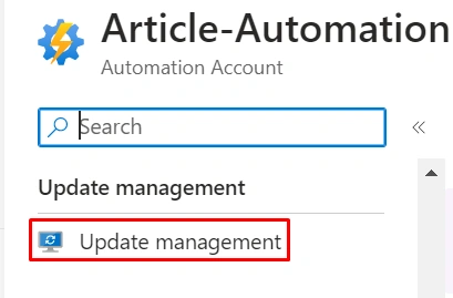 Implementing Azure Automation Update Management