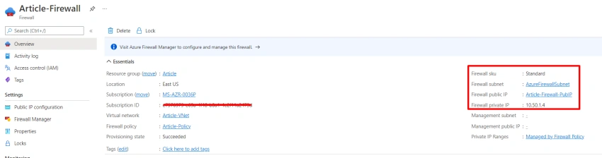 Implementing Azure Firewall