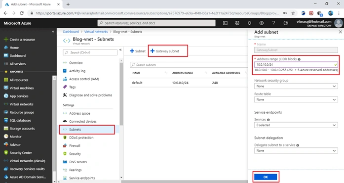 Implementing Azure Site To Site VPN