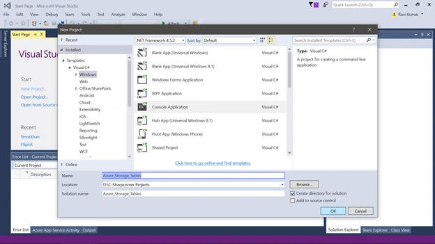 Console application