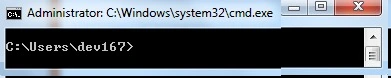 Command prompt window