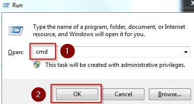 Open cmd