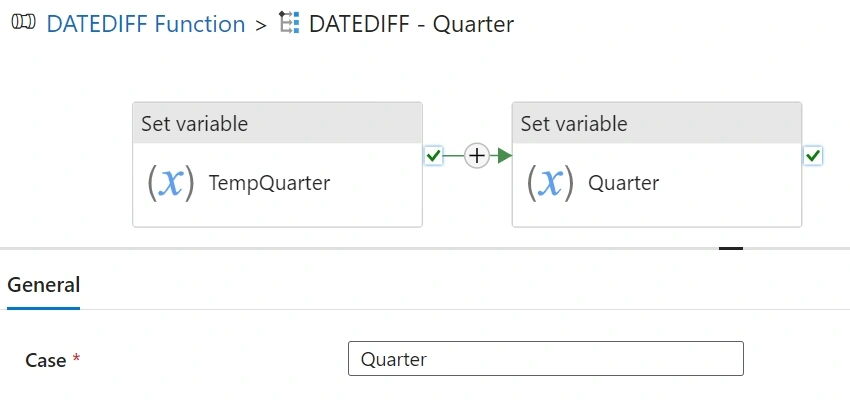 DATEDIFFquarter