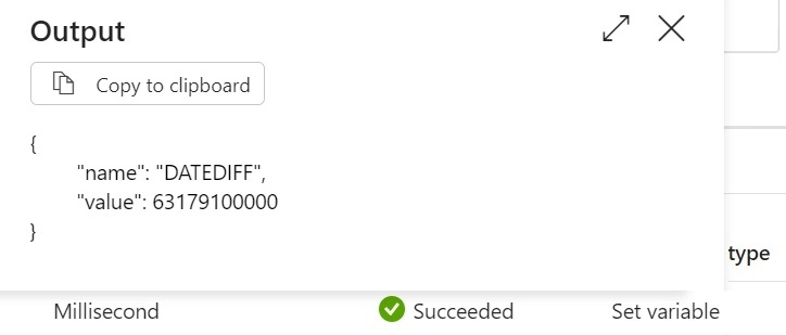 MilliSecond output