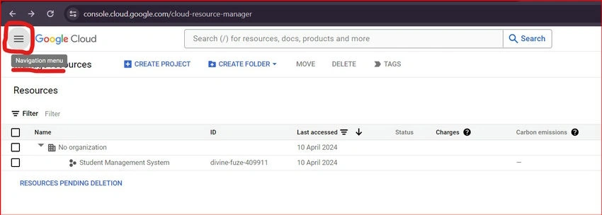Google API key
