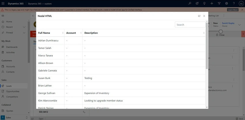 Nodal HTML