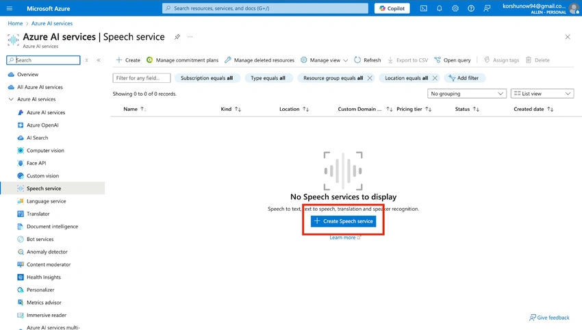 Azure AI Services