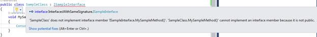 Implementing Multiple Interfaces With The Same Method Signature In C#