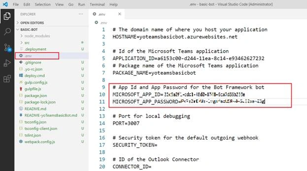 Implementing Teams Bot With Yo Team