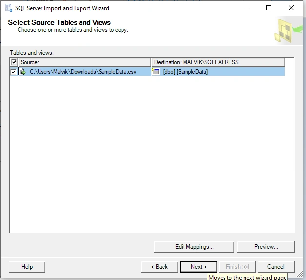 Import CSV file into SQL server using SQL server management Studio