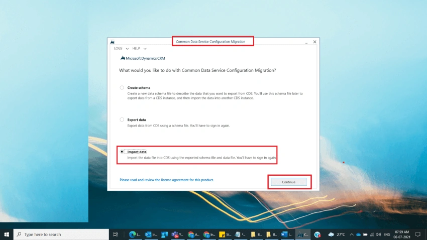 Import Data File into Dynamics D365 Environment using Data Migration Utility