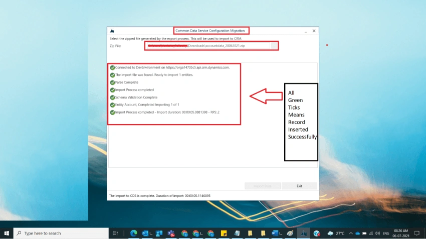 Import Data File into Dynamics D365 Environment using Data Migration Utility
