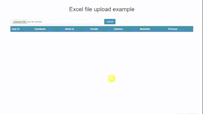 Import Excel File In Angular 7 Using Web API And SQL Server