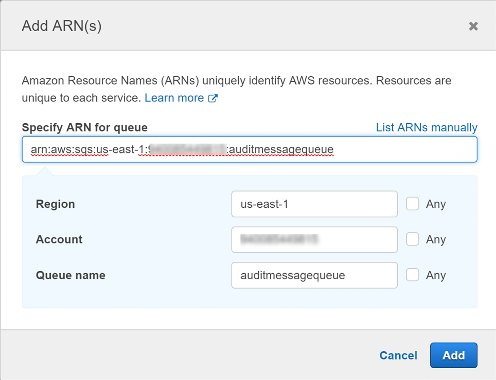Assign Queue ARN