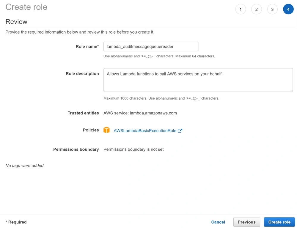 Create Lambda Role