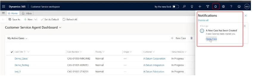 customer service Agent Dashboard