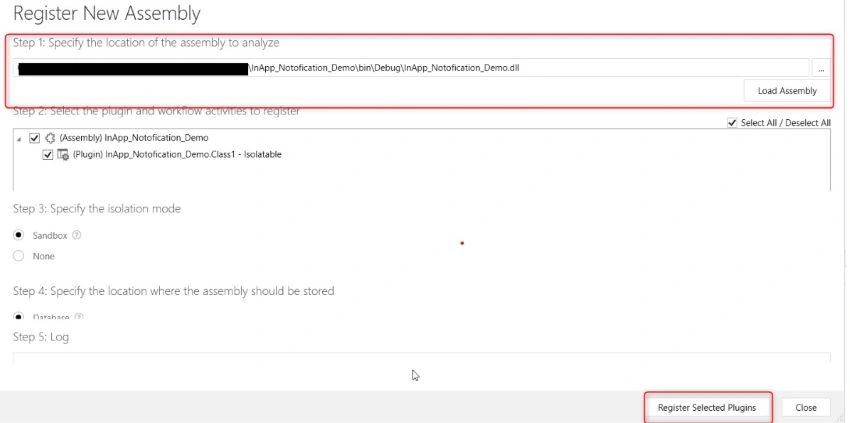 register new assembly