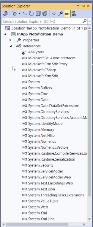 solution explorer