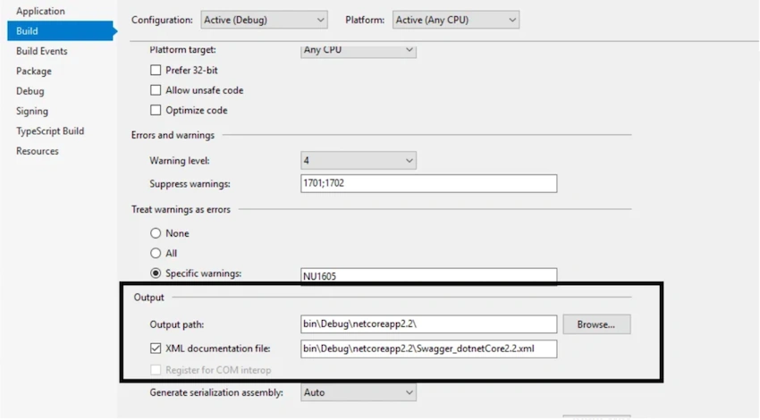Include XML Comments in Swagger under ASP.NET Core 2.2