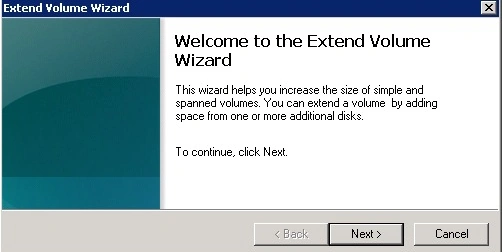 Extend Volume