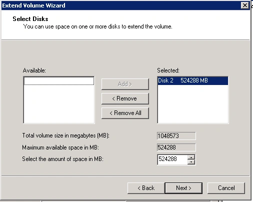 Volume Wizard