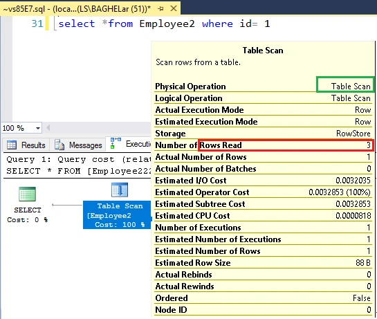 Indexes In SQL Server