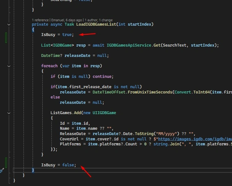 IsBusy variable