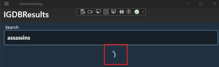Loading indicator